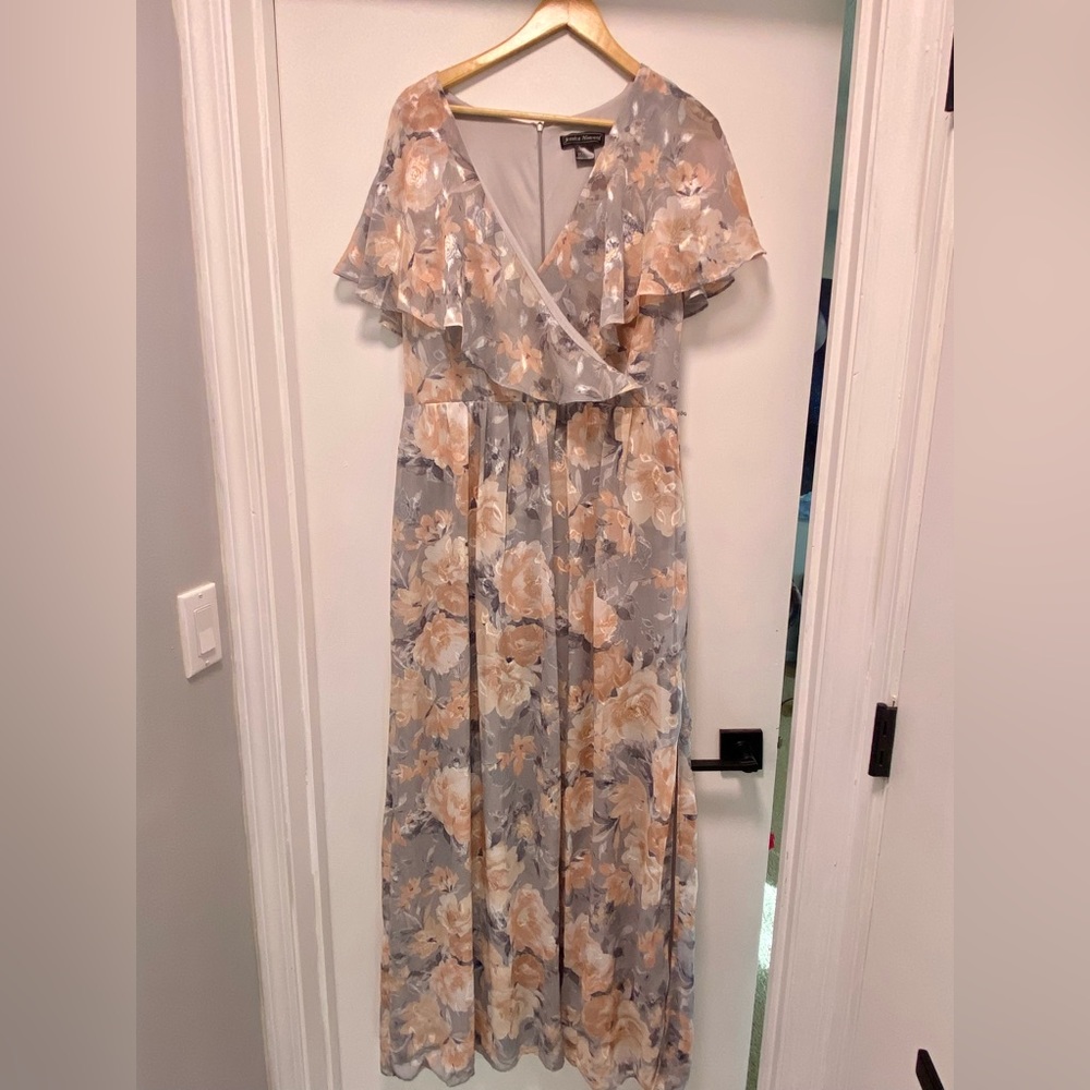 Jessica Howard Floral Floor Length Dress